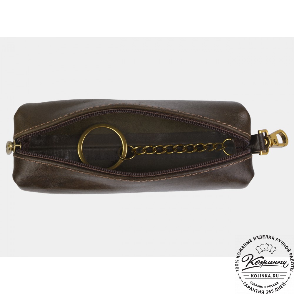 Кожаная ключница «Мальта» (оливковая)